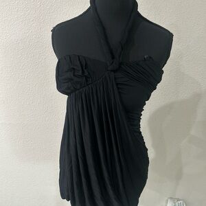 bebe Black Halter Top